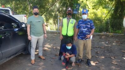 : MS saat diamankan polisi (Dok Polsek Marangkayu)