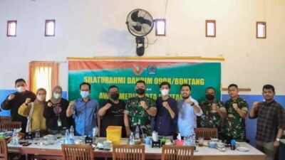 Silaturahmi dengan PWI, Dandim Siap Sukseskan Pekan Pers Bontang 2022