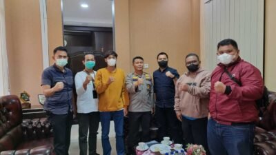 Kapolres Bontang AKBP Hamam Wahyudi, mendukung penuh pelaksanaan Pekan Pers Bontang 2022. (PWI Bontang)