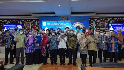 Foto bersama Disdikbud Kaltim saat silaturahmi bersama Sekprov Kaltim. (Nalarnews)