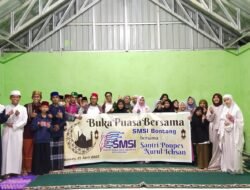 Berbagi Kebahagiaan, SMSI Bontang Buka Bersama dengan Santri Ponpes Nurul Ichsan