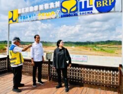 Presiden Jokowi Tinjau Progres Pembangunan Bendungan Sepaku Semoi