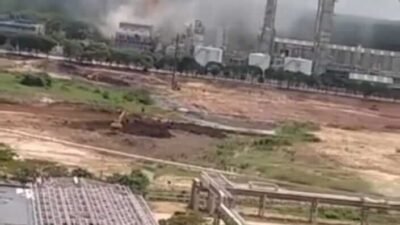 Ledakan yang terjadi di area Pabrik 5 PKT Bontang telah dikonfirmasi oleh perwakilan perusahaan terjadi karena over firing dan tidak sebarkan gas beracun. (istimewa)