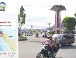 Aceh Diguncang Gempa M 5,1, Warga Berhamburan ke Jalan