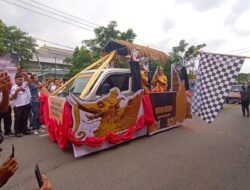Pawai dan Mobil Hias Awali Temu Karya Taman Budaya Kaltim