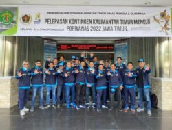 Kontingen Porwanas PWI Kaltim Berangkat ke Malang
