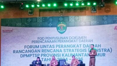 Gelaran Forum Lintas Perangkat Daerah Rancangan Rencana Strategis (Renstra) DPMPTSP Kaltim tahun 2024-2026. (ist)