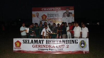 Taklutkan Jengan FC Lewat Drama Adu Penalti, Manurung FC Sukses Angkat Piala Gerindra Cup 2
