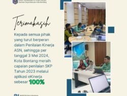 Sempurna, Capaian Pengisian E-Kinerja ASN Bontang 100 Persen