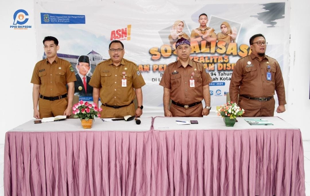 Wujudkan ASN Netral dan Taat Aturan, BKPSDM Bontang Gelar Sosialisasi