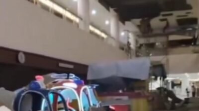 Usai Kebakaran, Plafon Big Mall Samarinda Ambruk