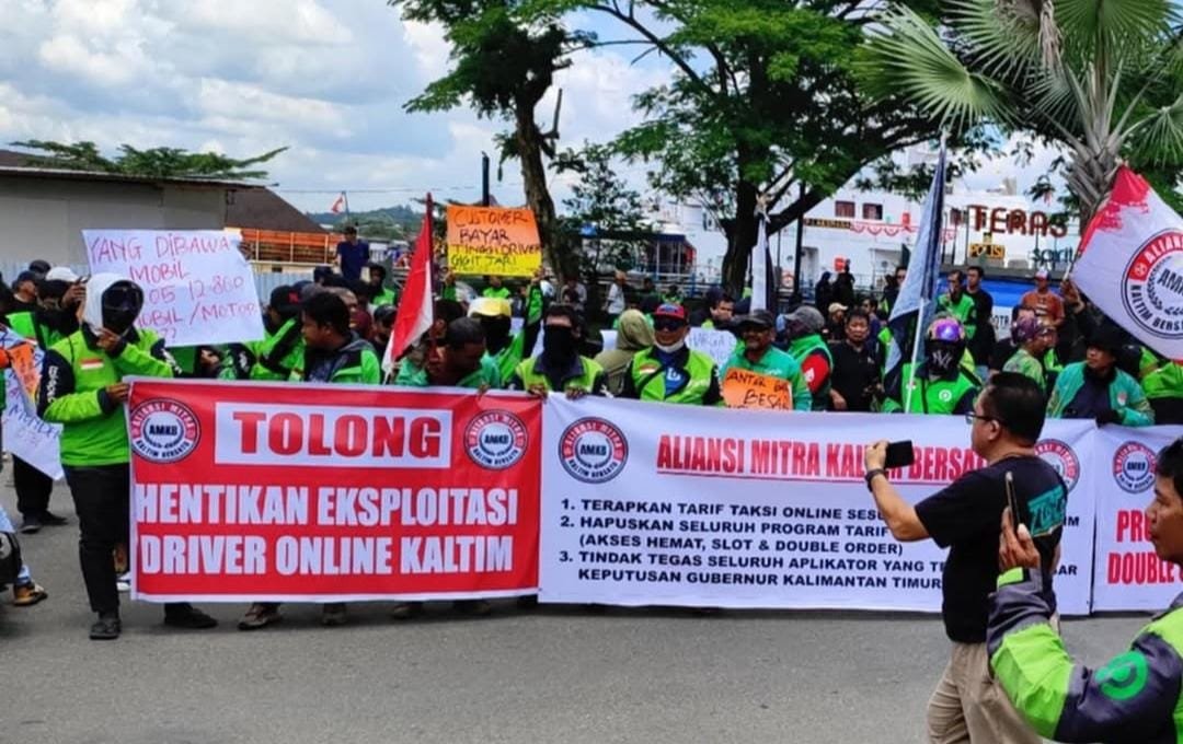 Ojol Geruduk Kantor Gubernur Kaltim, Adukan Aplikator Tak Tunduk Ketentuan Tarif